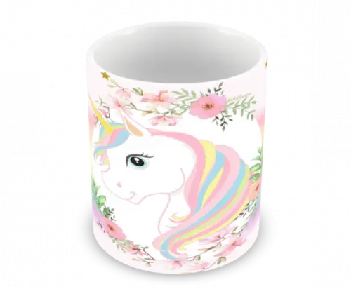 Caneca Polímero Unicórnio Personalizada