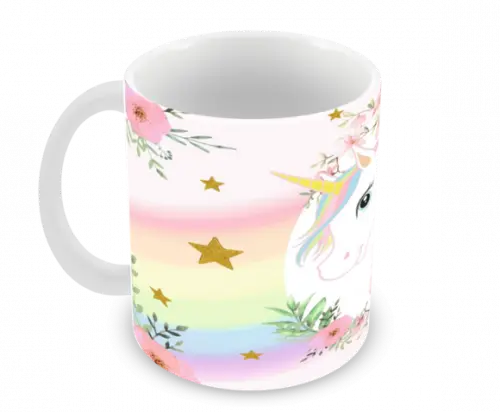 Caneca Polímero Unicórnio Personalizada