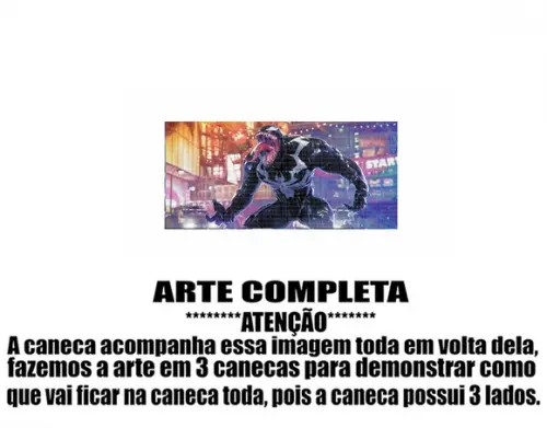 Caneca Polímero Venom Personalizada