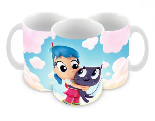 Caneca Polímero Vera e o Reino do Arco-íris Personalizada