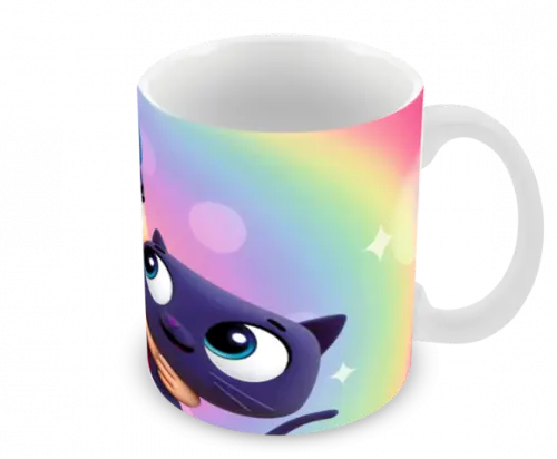 Caneca Polímero Vera e o Reino do Arco-íris Personalizada