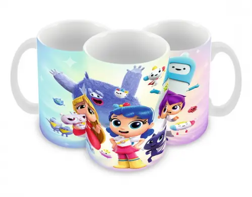 Caneca Polímero Vera e o Reino do Arco-íris Personalizada