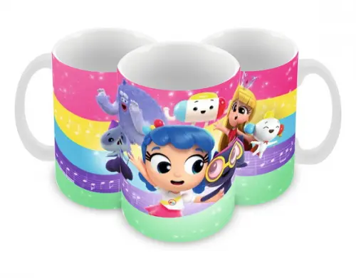 Caneca Polímero Vera e o Reino do Arco-íris Personalizada