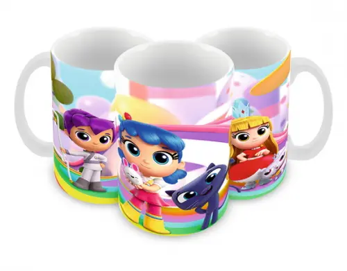 Caneca Polímero Vera e o Reino do Arco-íris Personalizada