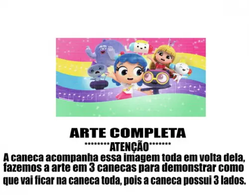 Caneca Polímero Vera e o Reino do Arco-íris Personalizada