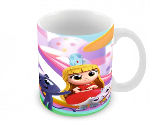 Caneca Polímero Vera e o Reino do Arco-íris Personalizada