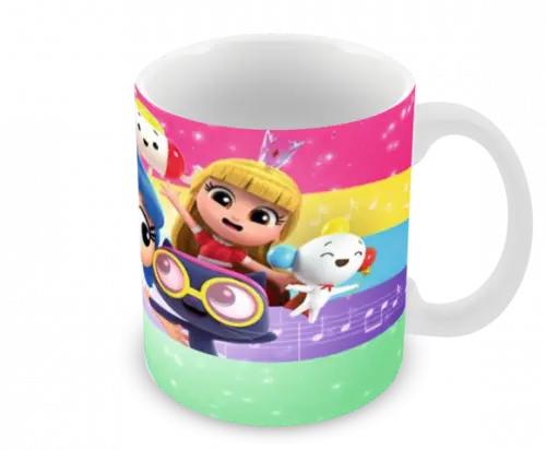 Caneca Polímero Vera e o Reino do Arco-íris Personalizada