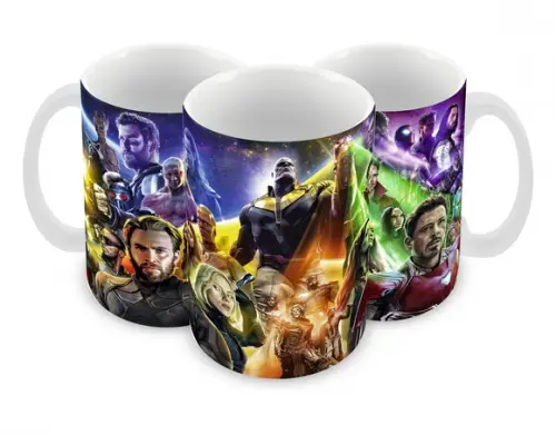 Caneca Polímero Vingadores Ultimato Personalizada