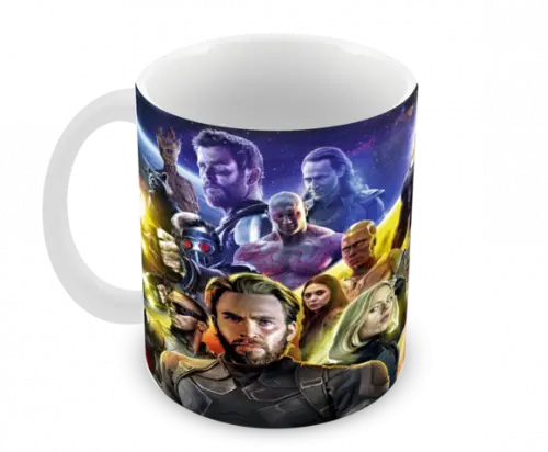 Caneca Polímero Vingadores Ultimato Personalizada