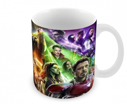 Caneca Polímero Vingadores Ultimato Personalizada