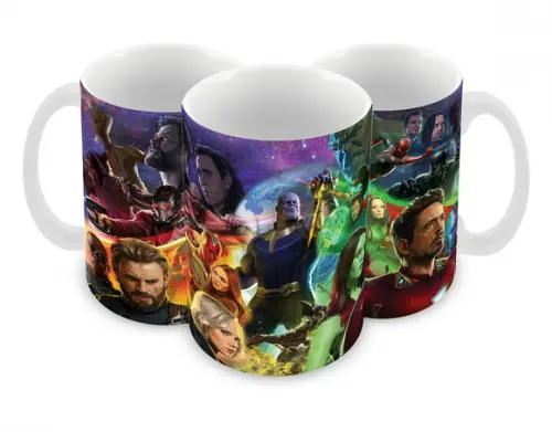 Caneca Polímero Vingadores Ultimato Personalizada