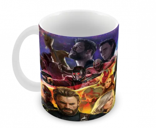 Caneca Polímero Vingadores Ultimato Personalizada