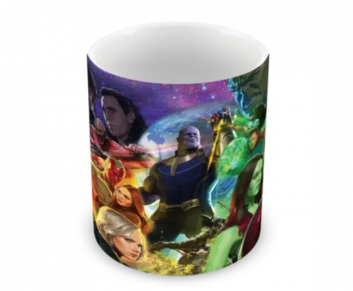Caneca Polímero Vingadores Ultimato Personalizada