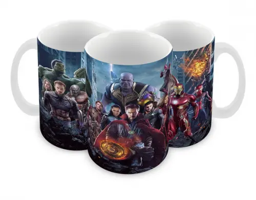 Caneca Polímero Vingadores Ultimato Personalizada