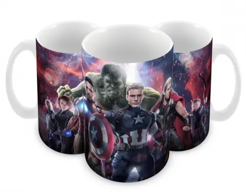 Caneca Polímero Vingadores Ultimato Personalizada