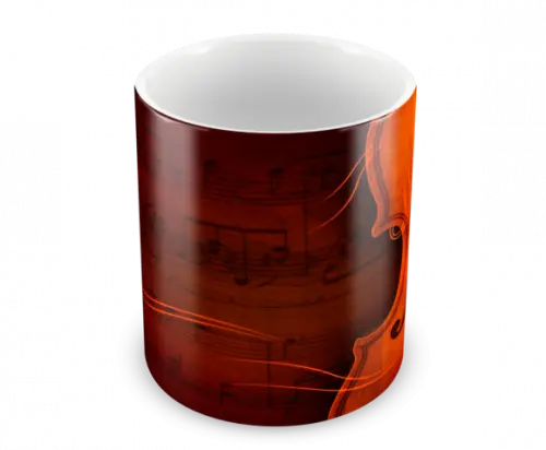Caneca Polímero Violino Personalizada