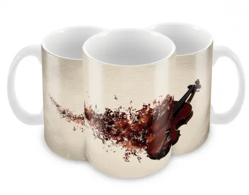 Caneca Polímero Violinoo Personalizada