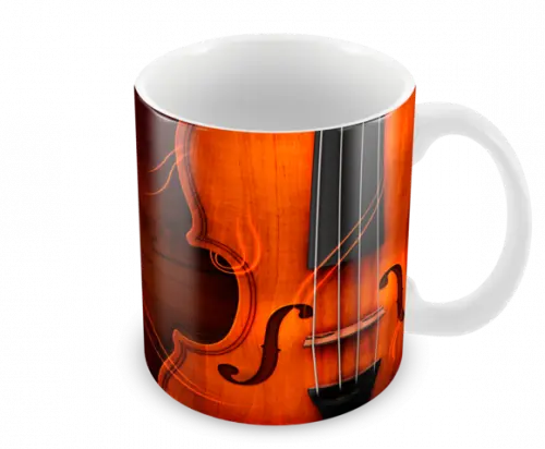 Caneca Polímero Violino Personalizada