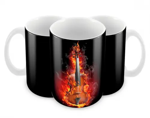 Caneca Polímero Violoncelo Personalizada