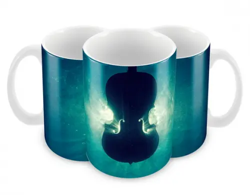 Caneca Polímero Violoncelo Personalizada