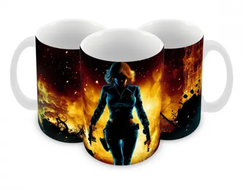 Caneca Polímero Viúva Negra Personalizada