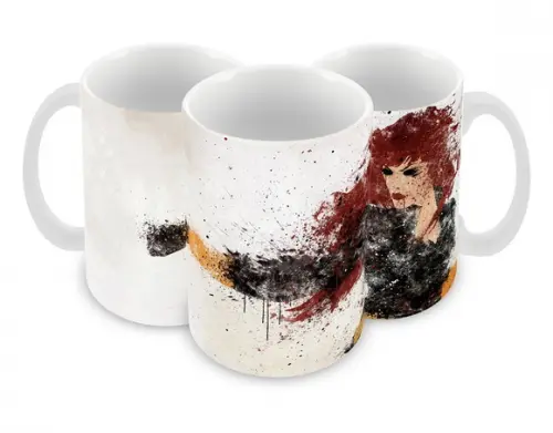 Caneca Polímero Viúva Negra Personalizada