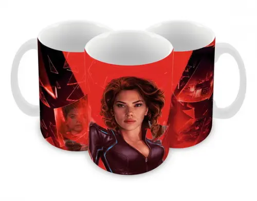 Caneca Polímero Viúva Negra Personalizada