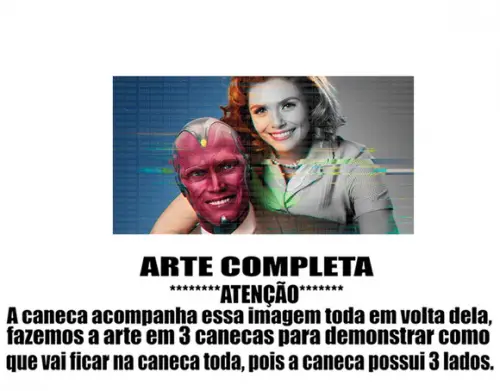 Caneca Polímero Wandavision Personalizada