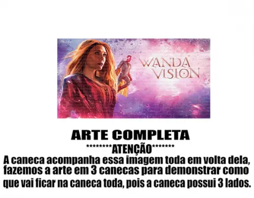 Caneca Polímero Wandavision Personalizada