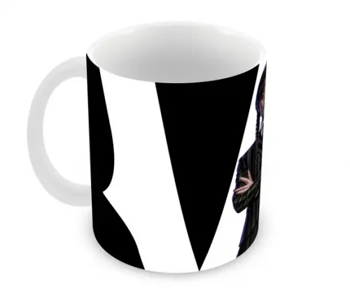 Caneca Polímero Wandinha Personalizada