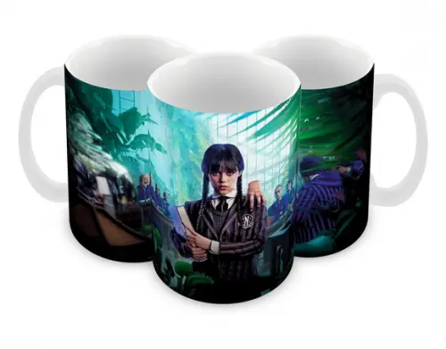 Caneca Polímero Wandinha Personalizada