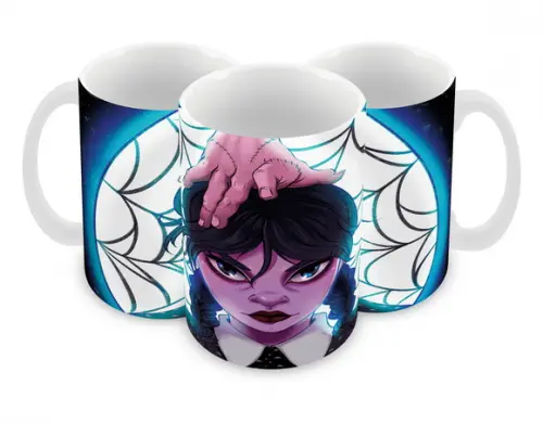 Caneca Polímero Wandinha Personalizada