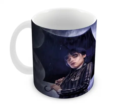 Caneca Polímero Wandinha Personalizada