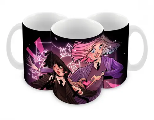 Caneca Polímero Wandinha Personalizada