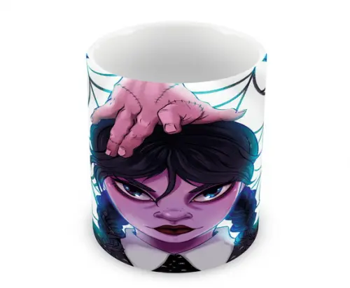 Caneca Polímero Wandinha Personalizada