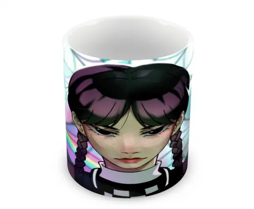 Caneca Polímero Wandinha Personalizada