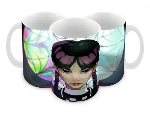 Caneca Polímero Wandinha Personalizada