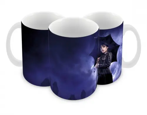Caneca Polímero Wandinha Personalizada
