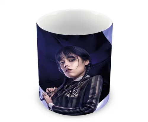 Caneca Polímero Wandinha Personalizada