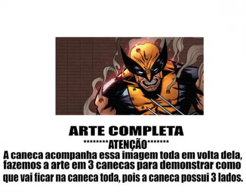 Caneca Polímero Wolverine Personalizada