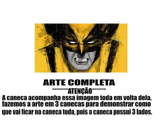 Caneca Polímero Wolverine Personalizada
