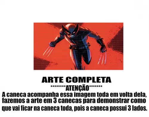 Caneca Polímero Wolverine Personalizada