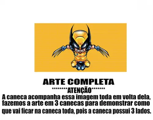 Caneca Polímero Wolverine Personalizada