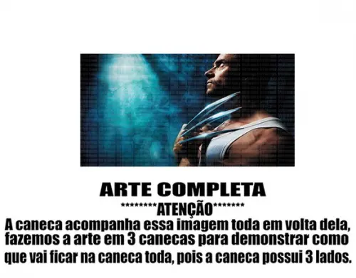 Caneca Polímero Wolverine Personalizada