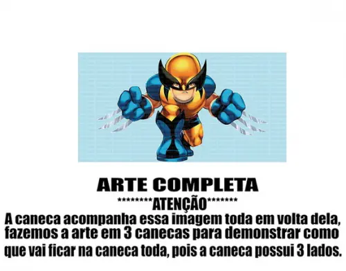 Caneca Polímero Wolverine Personalizada
