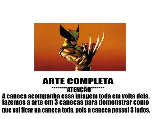 Caneca Polímero Wolverine Personalizada