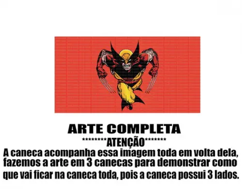 Caneca Polímero Wolverine Personalizada
