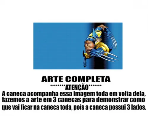 Caneca Polímero Wolverine Personalizada
