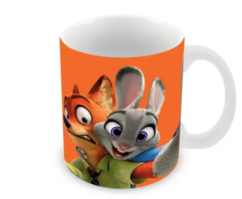 Caneca Polímero Zootopia Personalizada