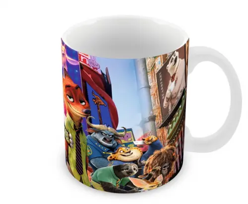 Caneca Polímero Zootopia Personalizada